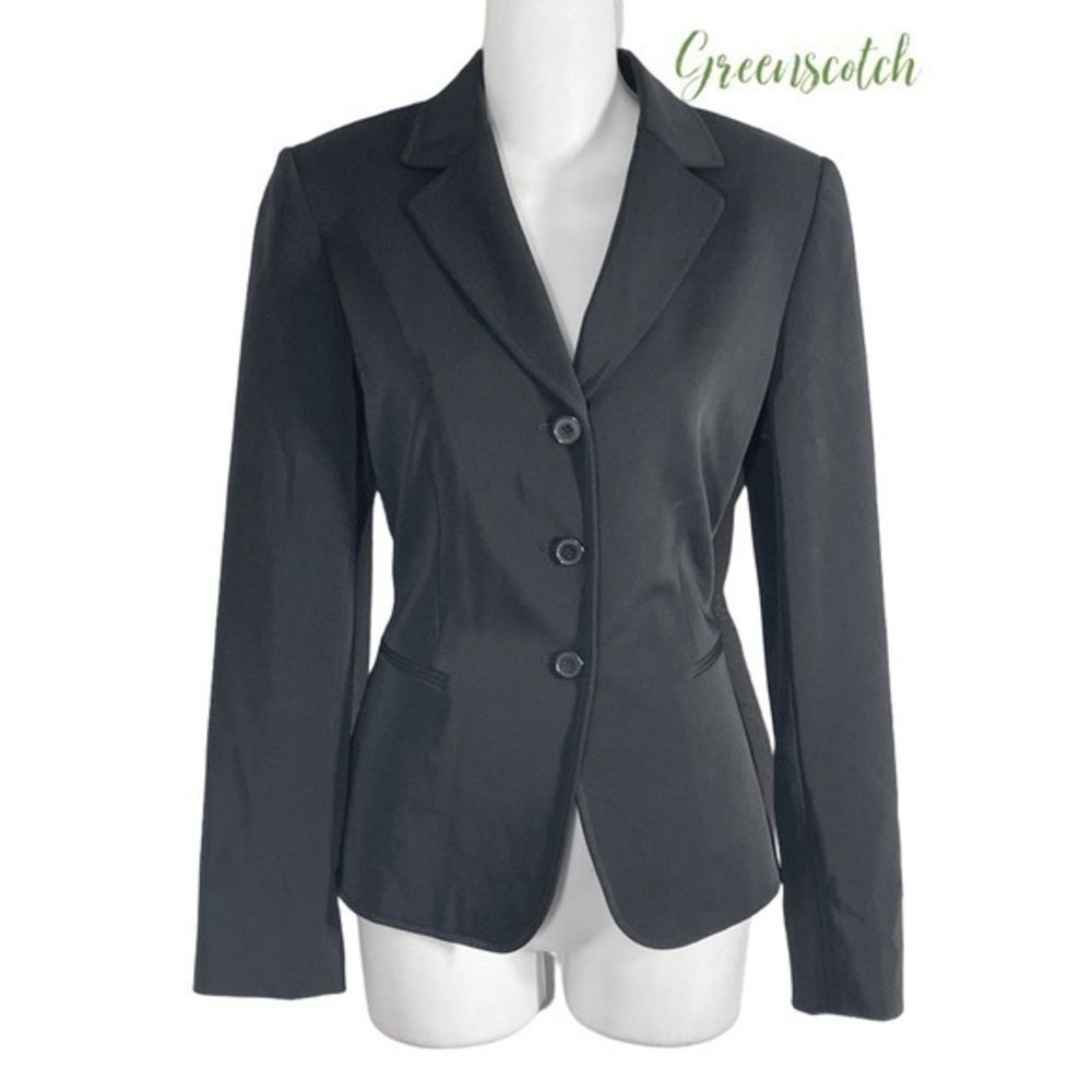 Antonio Melani black three button front blazer jacket 4